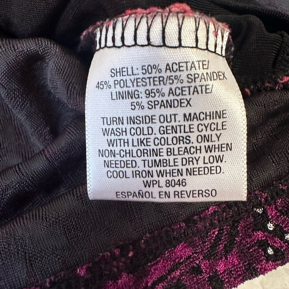 Women’s purple and black blouse - Picture 7 of 8